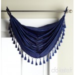 Editex Home Textiles Elaine œillets Cascade Lit  36 par 94 cm  Bleu Marine - B00BJWH7KE